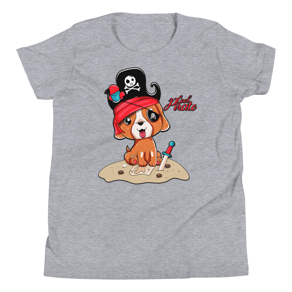 Cute Pirate Dog Puppy T-shirt, No. 0368