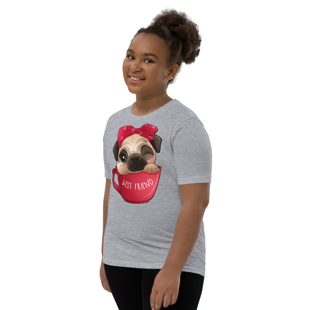 Funny Pug Dog Inside Cup, No. 0436