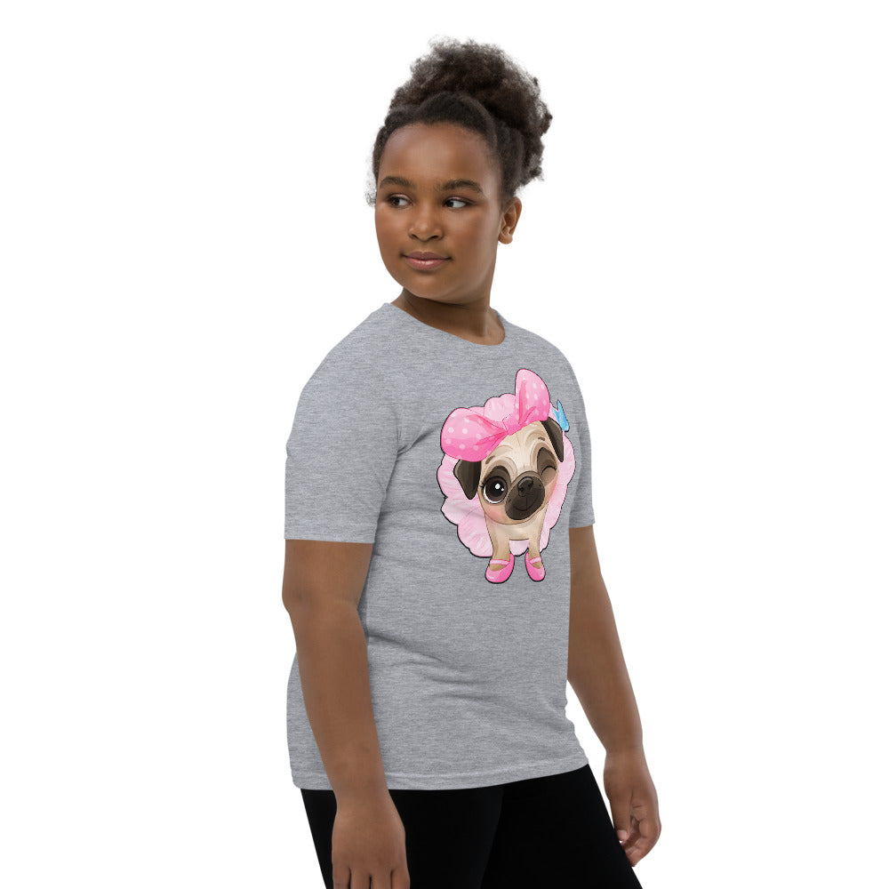 Funny Pug Puppy Dog Ballerina, T-shirts, No. 0440