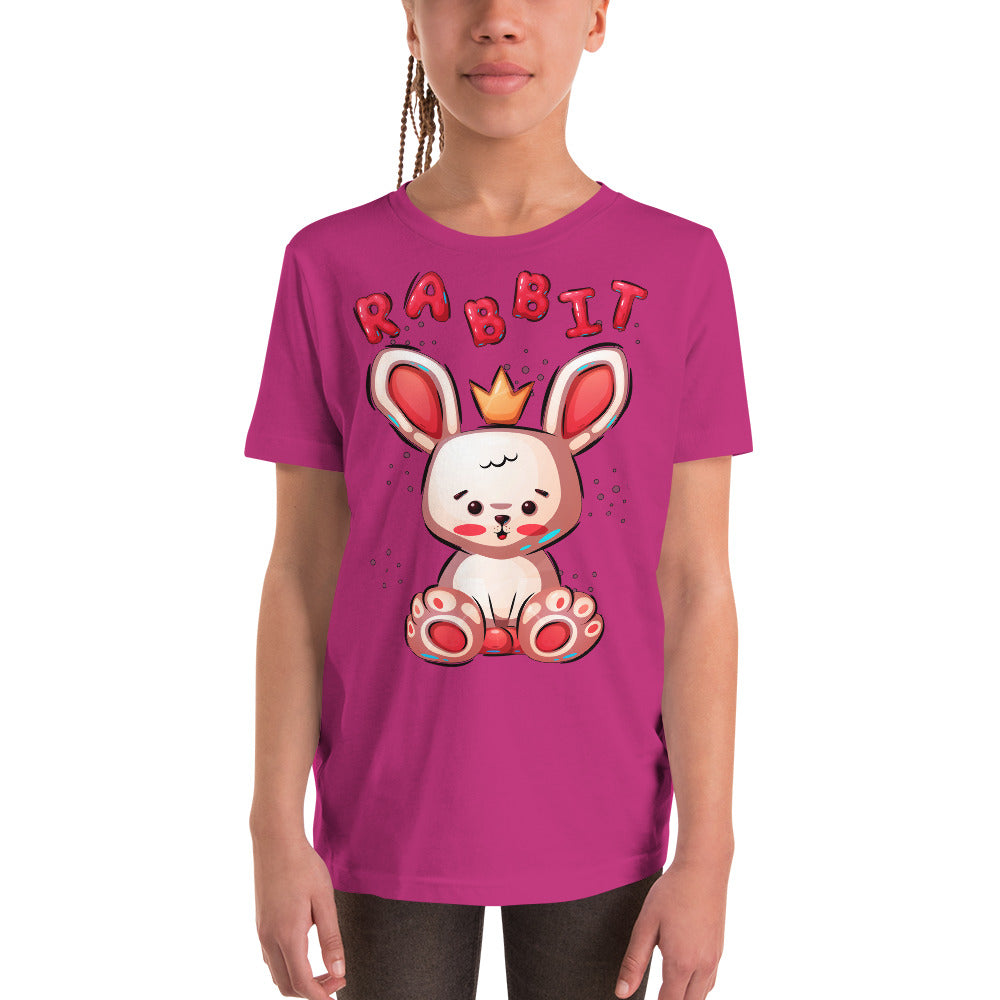 Funny Rabbit with Crown, T-shirts, No. 0454