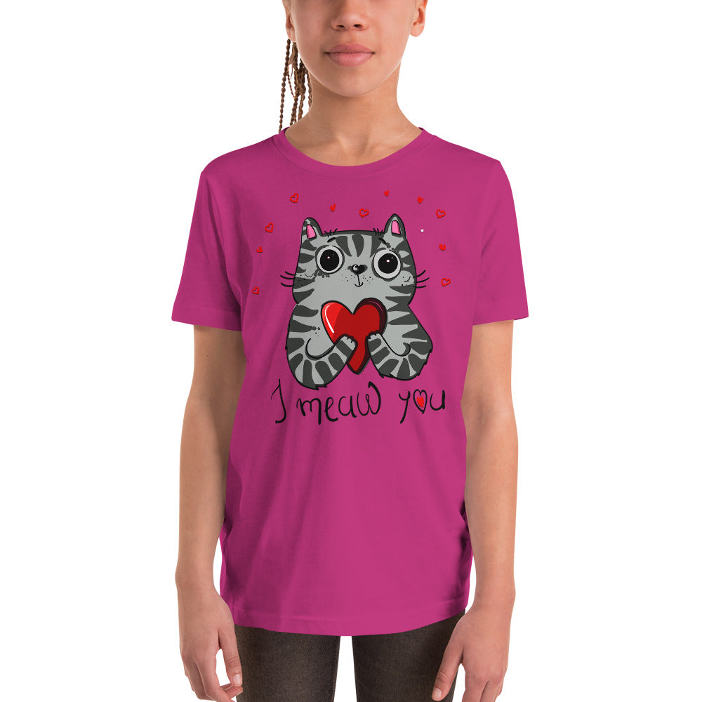 Funny Kitty Cat with Heart, T-shirts, No. 0511