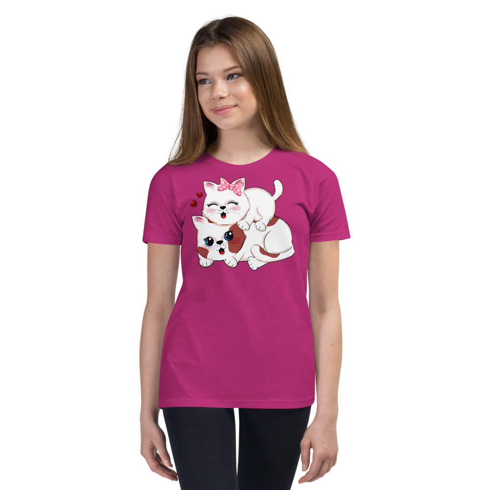 Funny Couple Cats, T-shirts, No. 0406