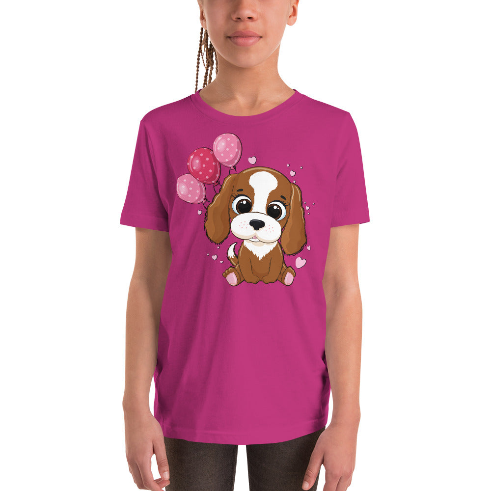 Cool Dog with Balloons T-shirt, No. 0052