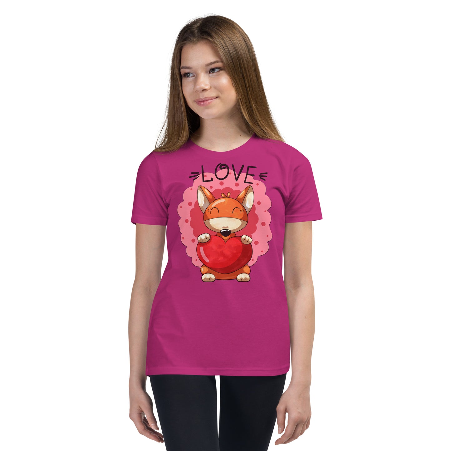 Fox with Heart T-shirt, No. 0041