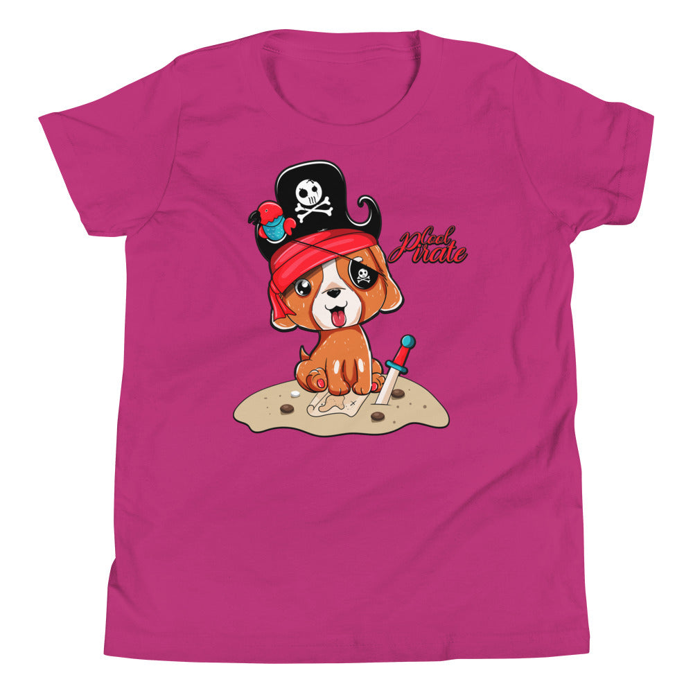 Cute Pirate Dog Puppy T-shirt, No. 0368