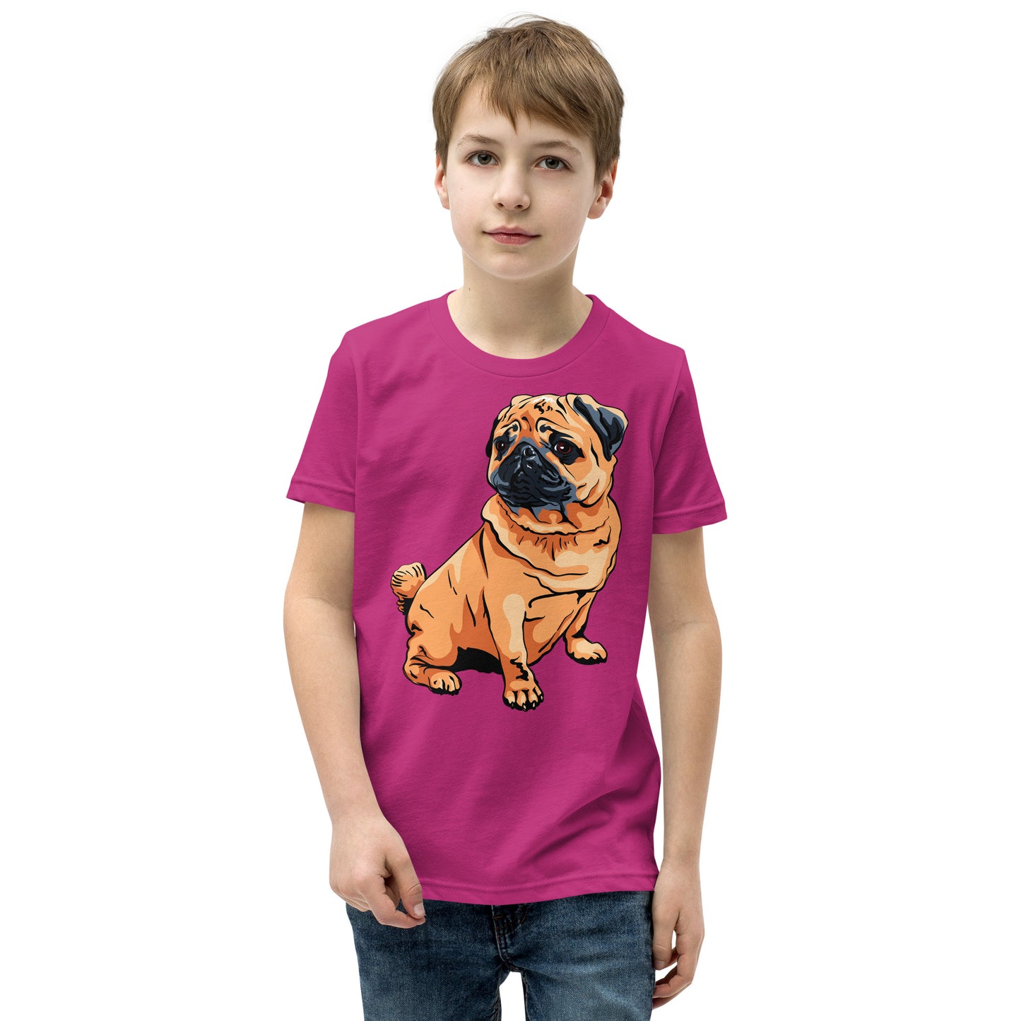 Cute Pug dog T-shirt, No. 0221