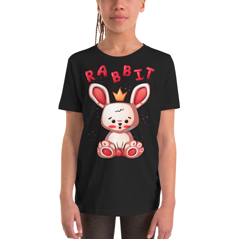 Funny Rabbit with Crown, T-shirts, No. 0454