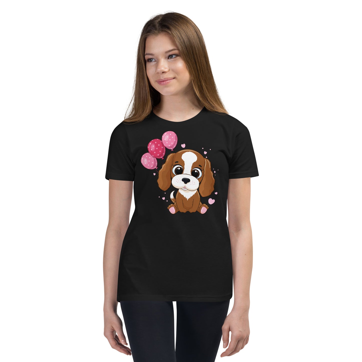 Cool Dog with Balloons T-shirt, No. 0052