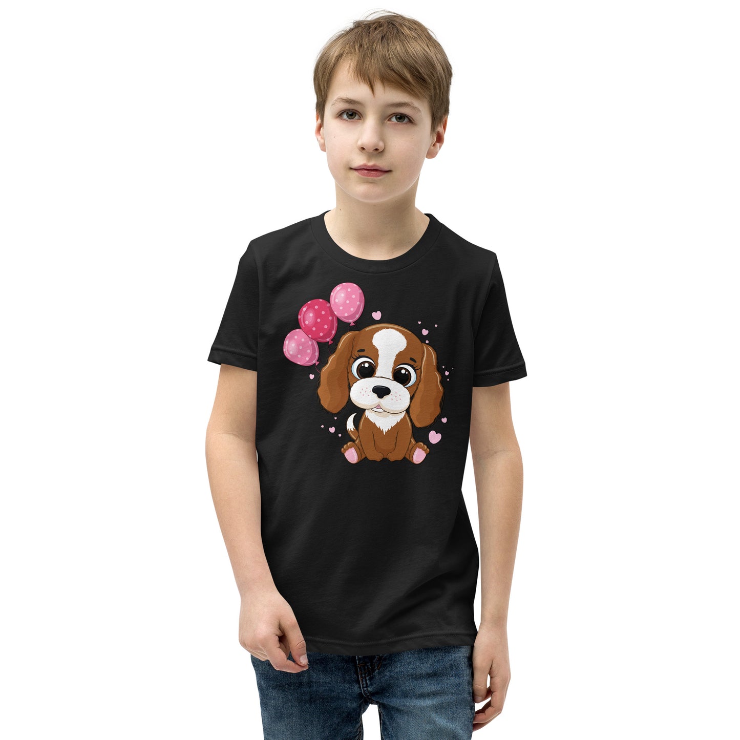 Cool Dog with Balloons T-shirt, No. 0052