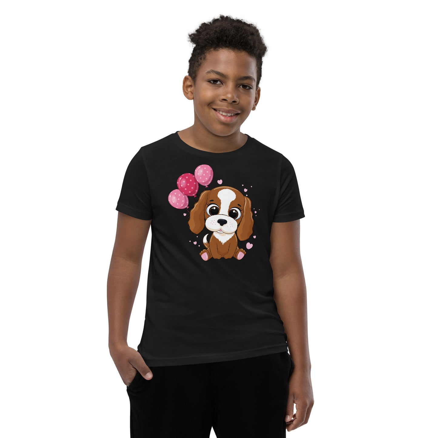 Cool Dog with Balloons T-shirt, No. 0052