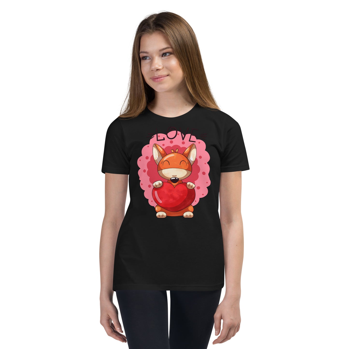 Fox with Heart T-shirt, No. 0041