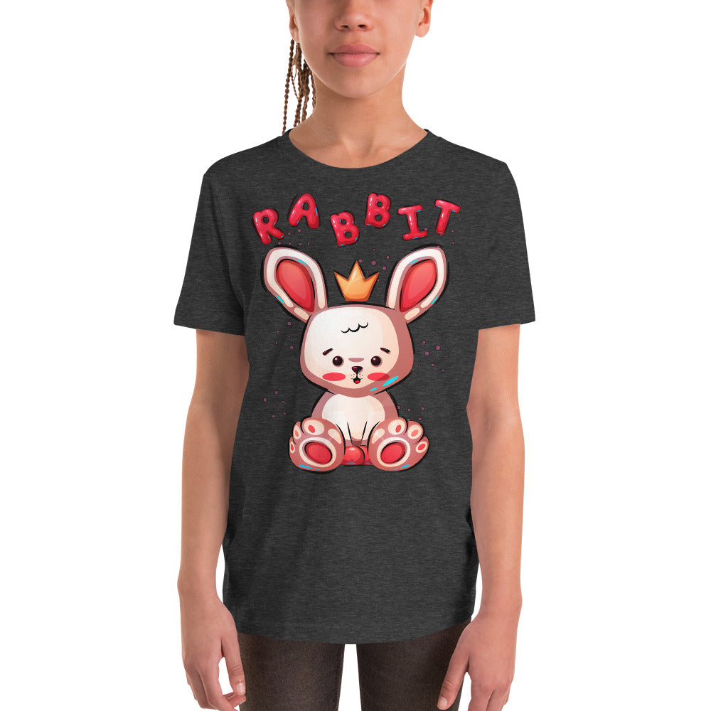 Funny Rabbit with Crown, T-shirts, No. 0454