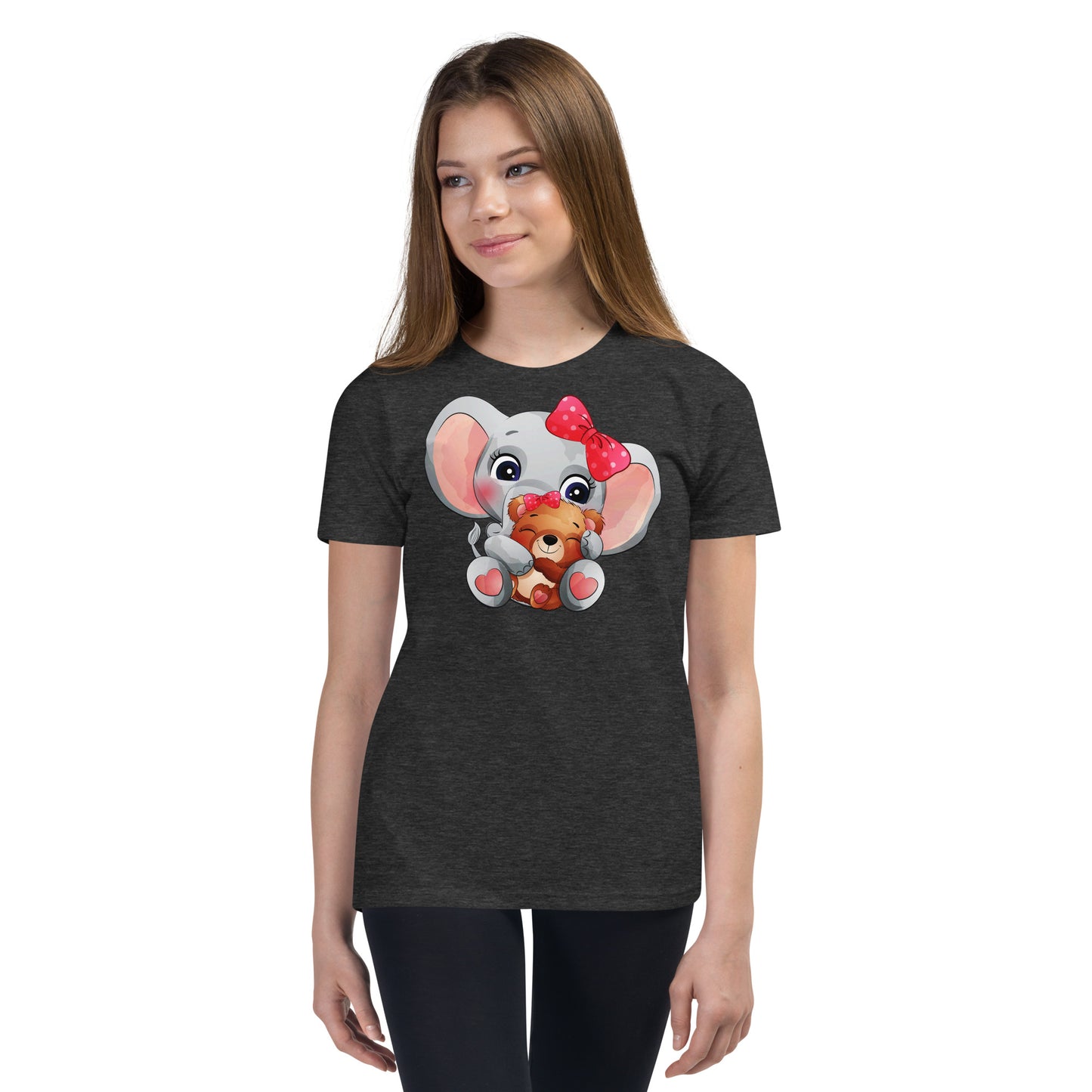 Cute Elephant with Little Bear T-shirt, No. 0012