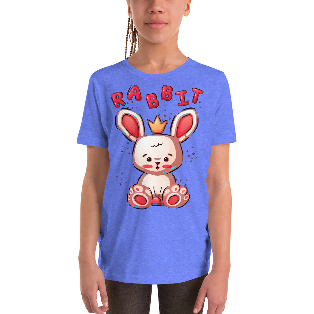 Funny Rabbit with Crown, T-shirts, No. 0454