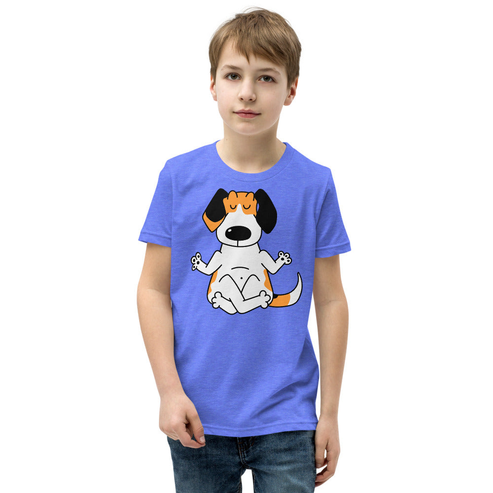 Funny Beagle Dog Practice Yoga, T-shirts, No. 0247