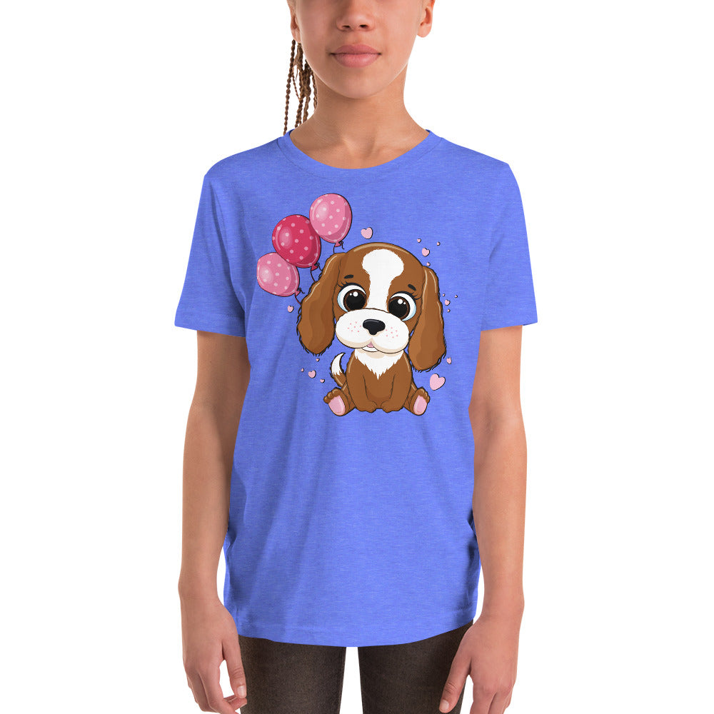 Cool Dog with Balloons T-shirt, No. 0052