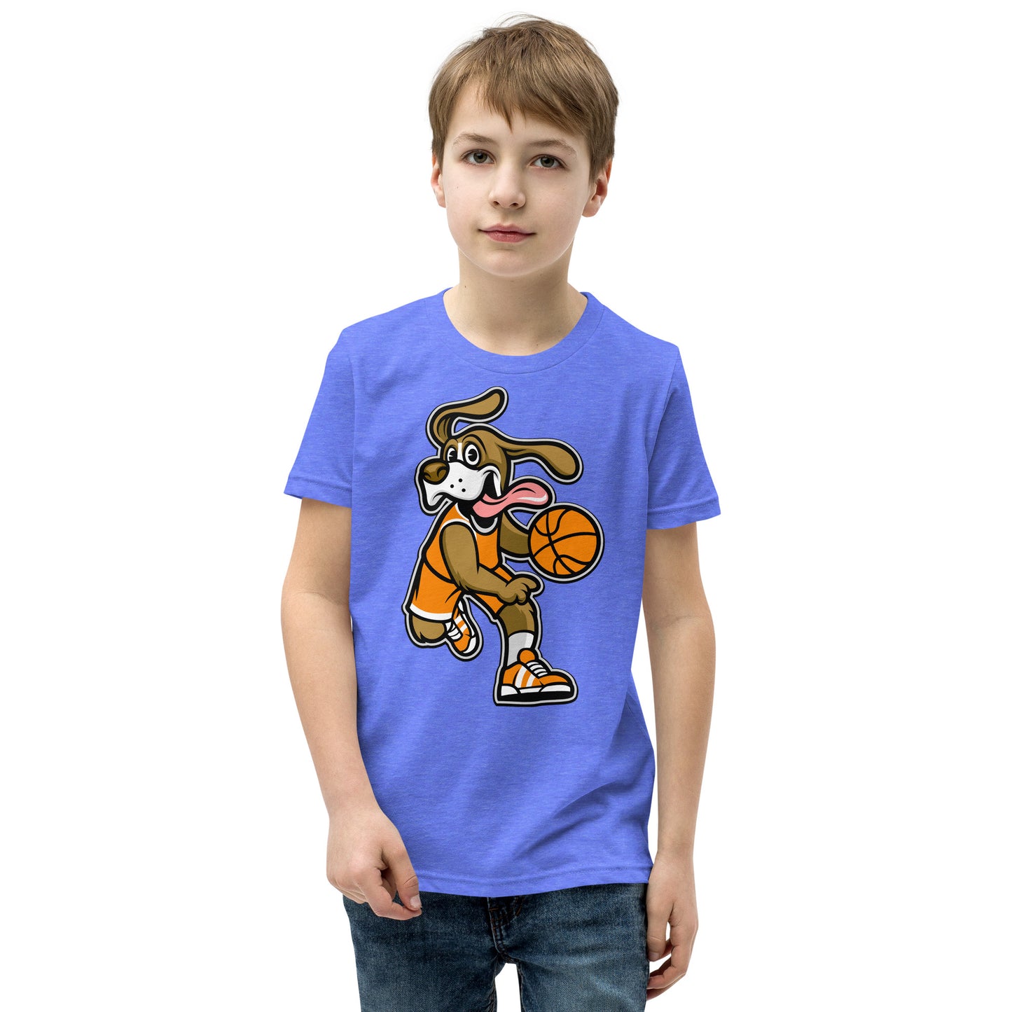 Funny Beagle Dog Playing Basketball T-shirt, No. 0246