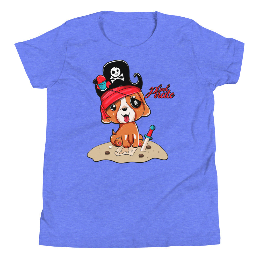 Cute Pirate Dog Puppy T-shirt, No. 0368