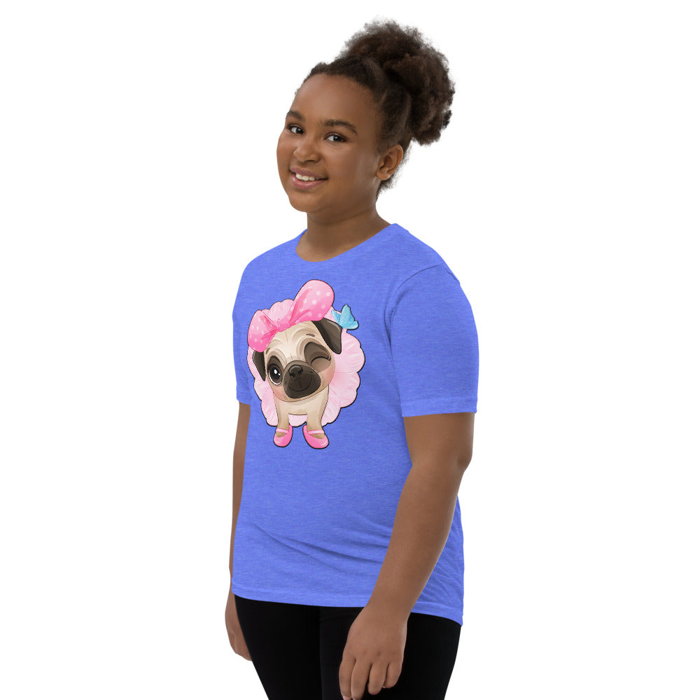 Funny Pug Puppy Dog Ballerina, T-shirts, No. 0440