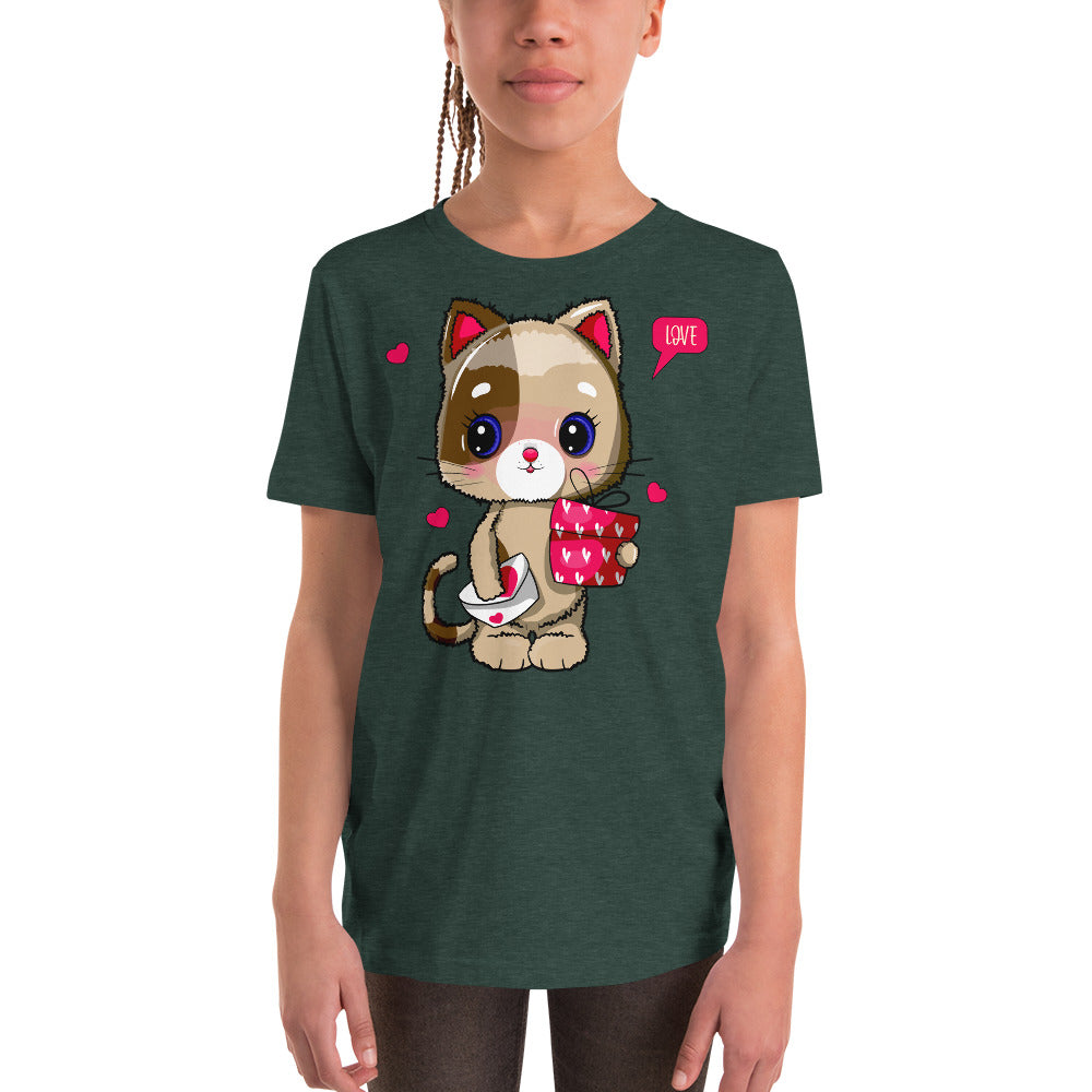 Funny Cat in Love, T-shirts, No. 0399