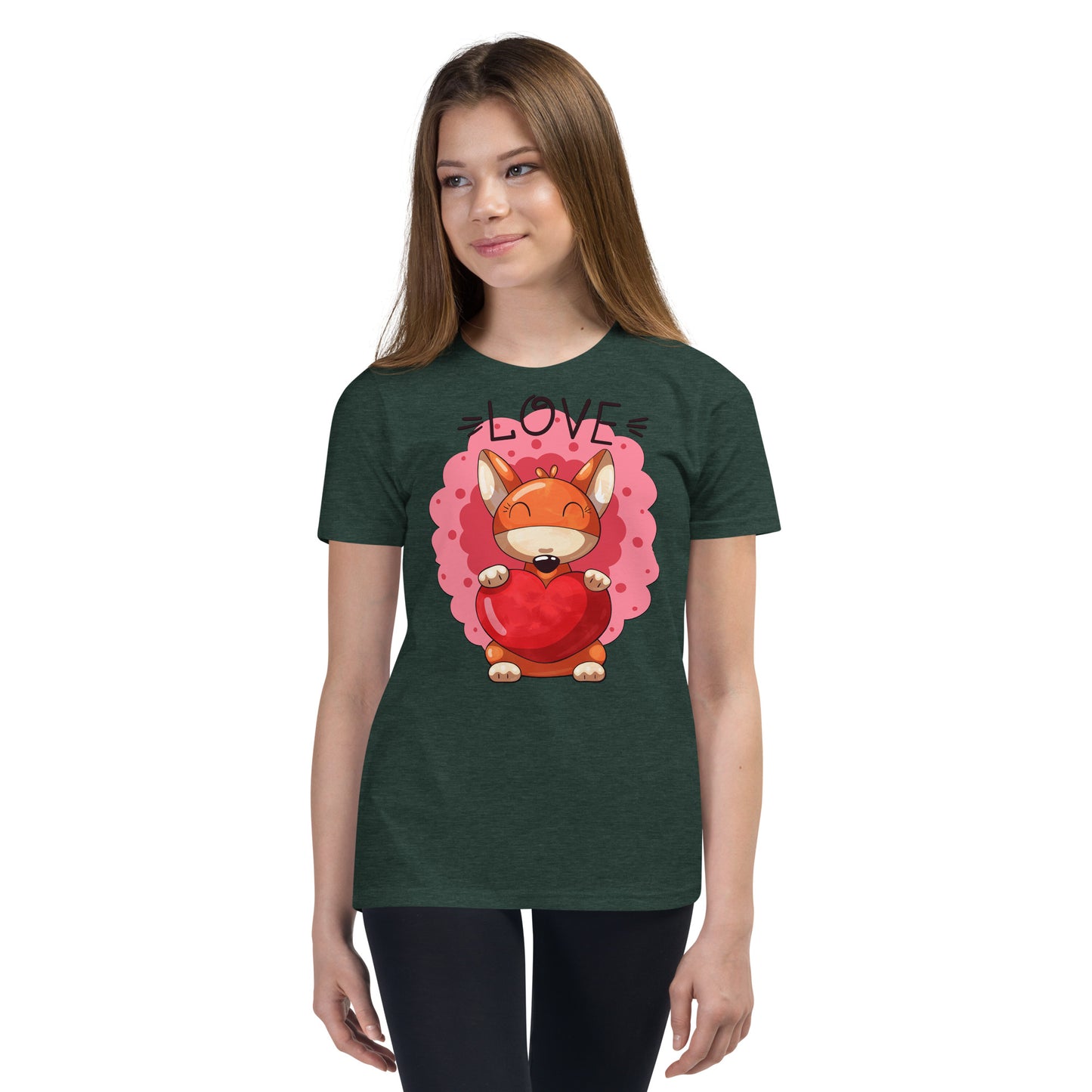 Fox with Heart T-shirt, No. 0041