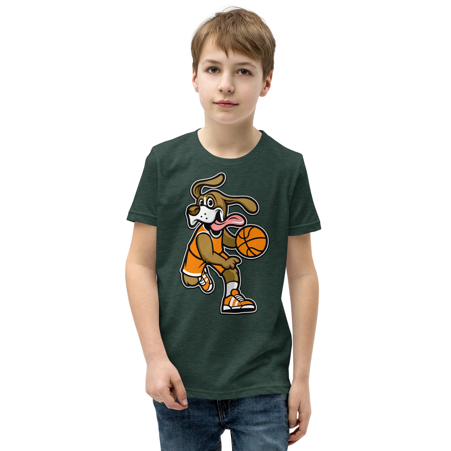 Funny Beagle Dog Playing Basketball T-shirt, No. 0246