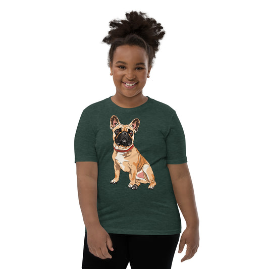 Cute French Bulldog Dog T-shirt, No. 0199