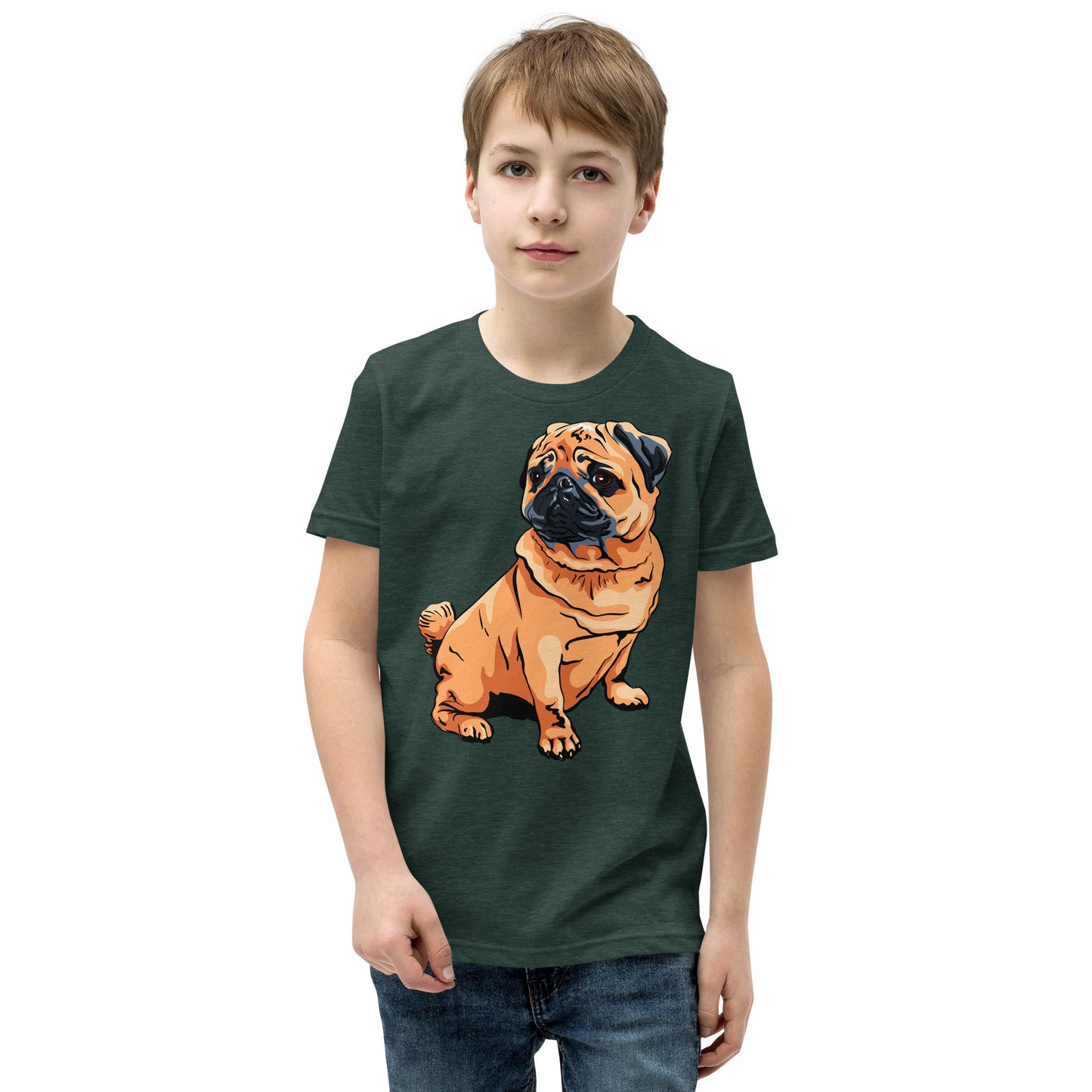 Cute Pug dog T-shirt, No. 0221