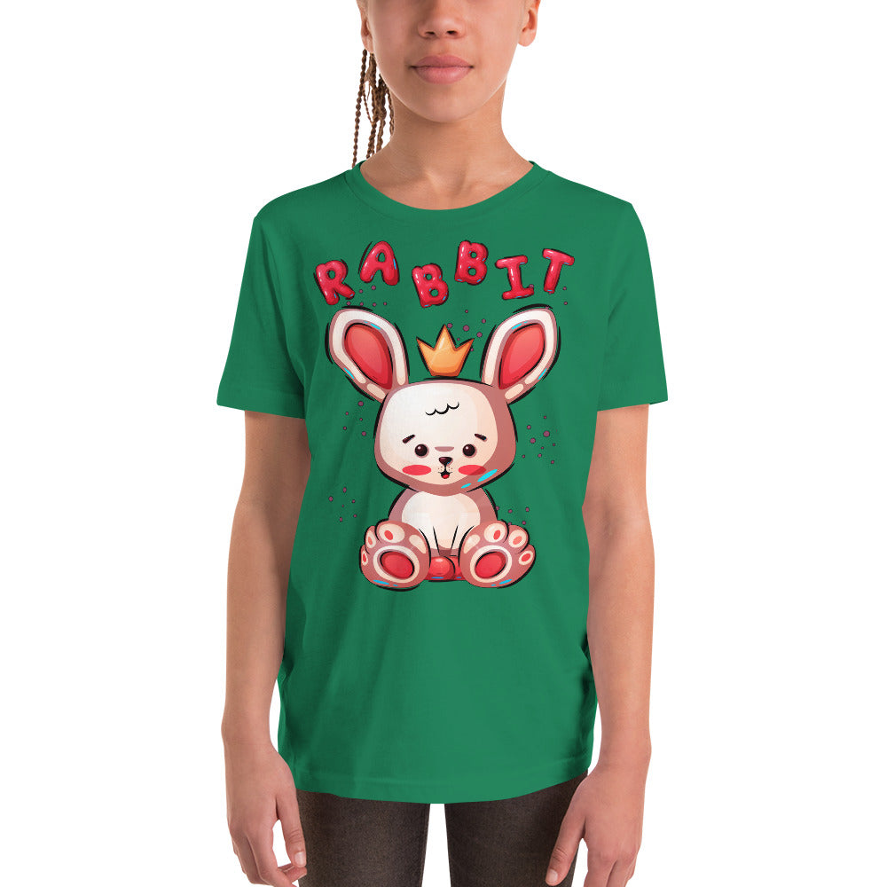 Funny Rabbit with Crown, T-shirts, No. 0454