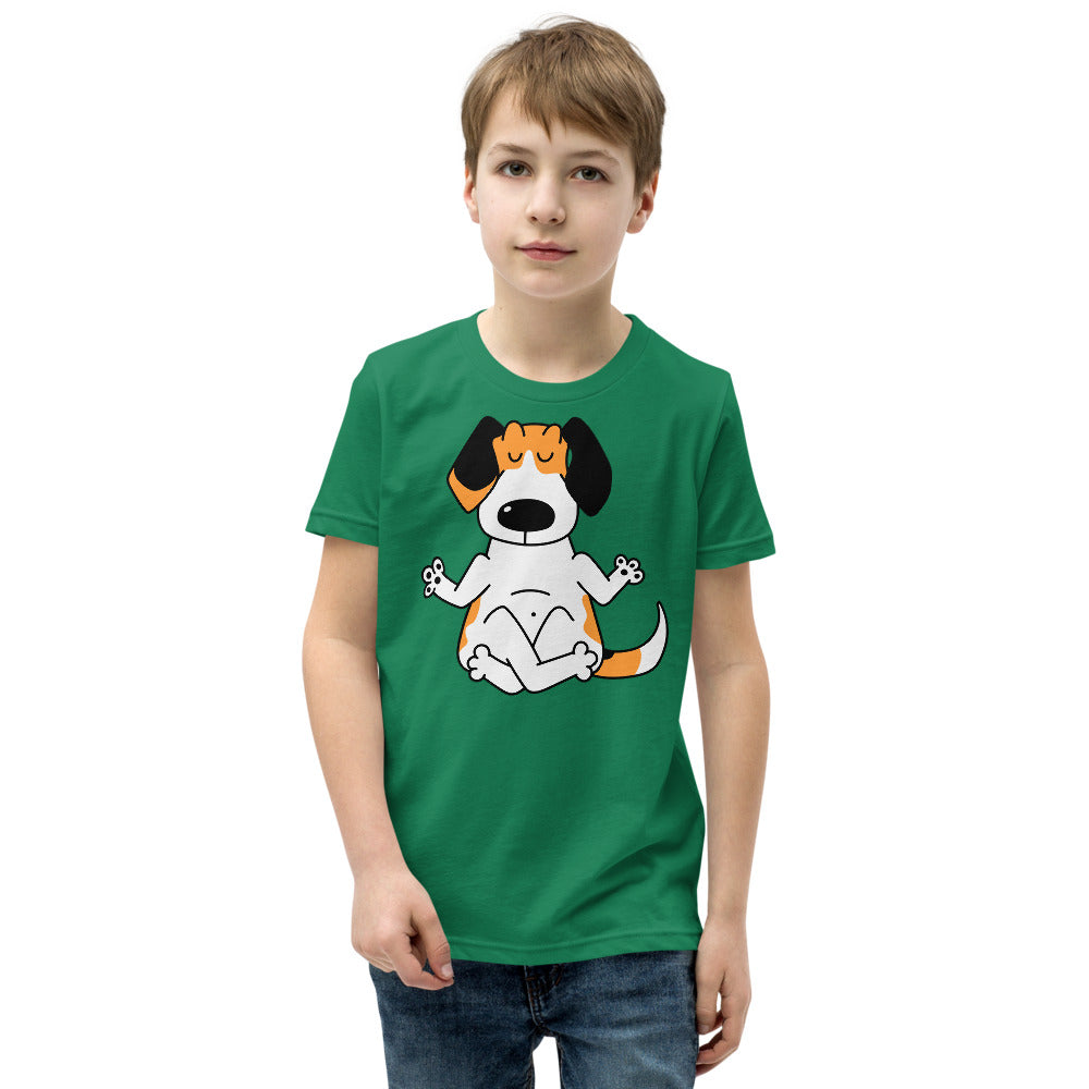 Funny Beagle Dog Practice Yoga, T-shirts, No. 0247