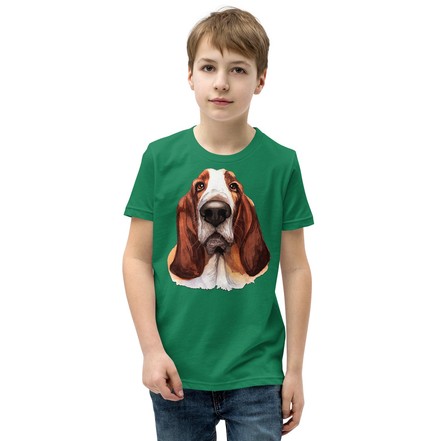 Cool Basset Hound Dog T-shirt, No. 0574