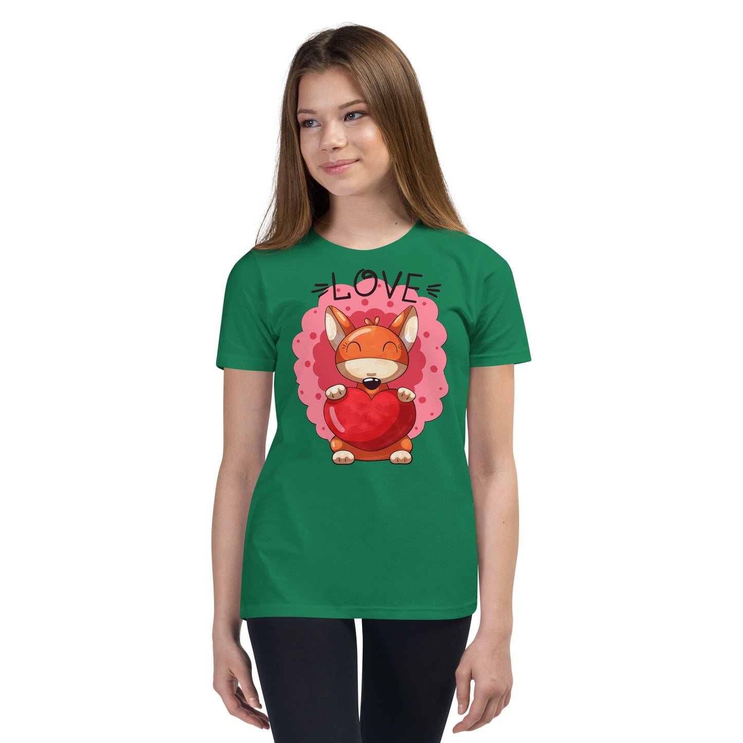 Fox with Heart T-shirt, No. 0041