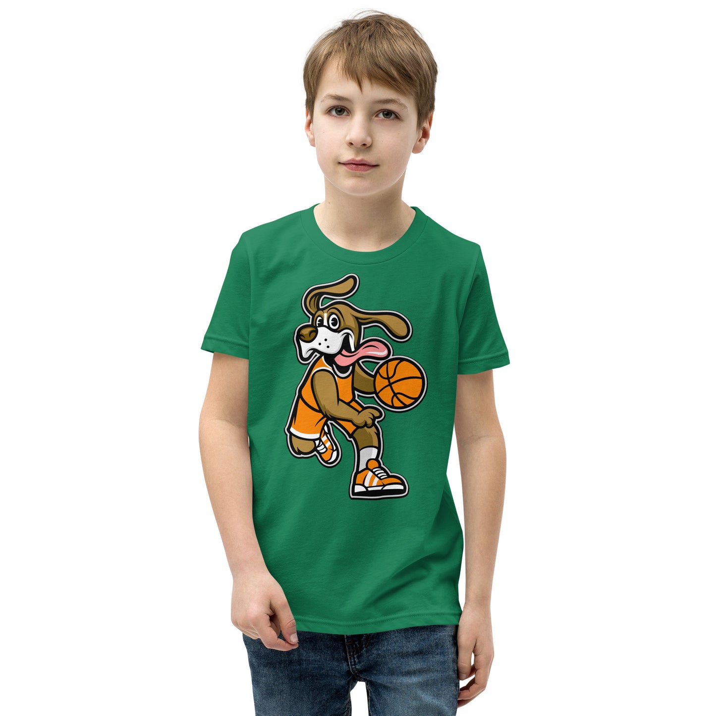 Funny Beagle Dog Playing Basketball T-shirt, No. 0246