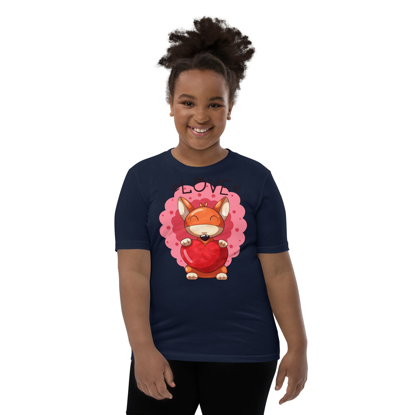 Fox with Heart T-shirt, No. 0041