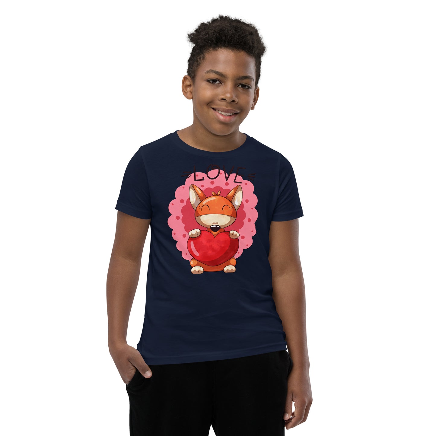 Fox with Heart T-shirt, No. 0041