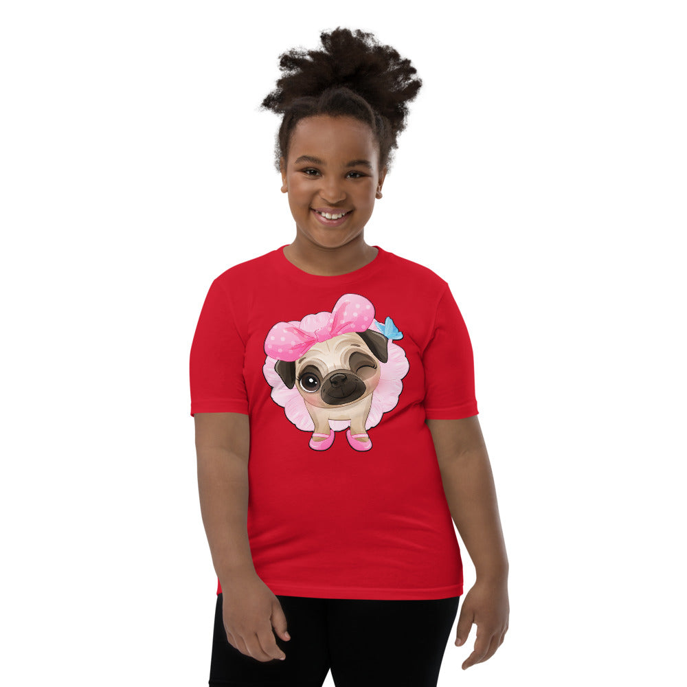 Funny Pug Puppy Dog Ballerina, T-shirts, No. 0440