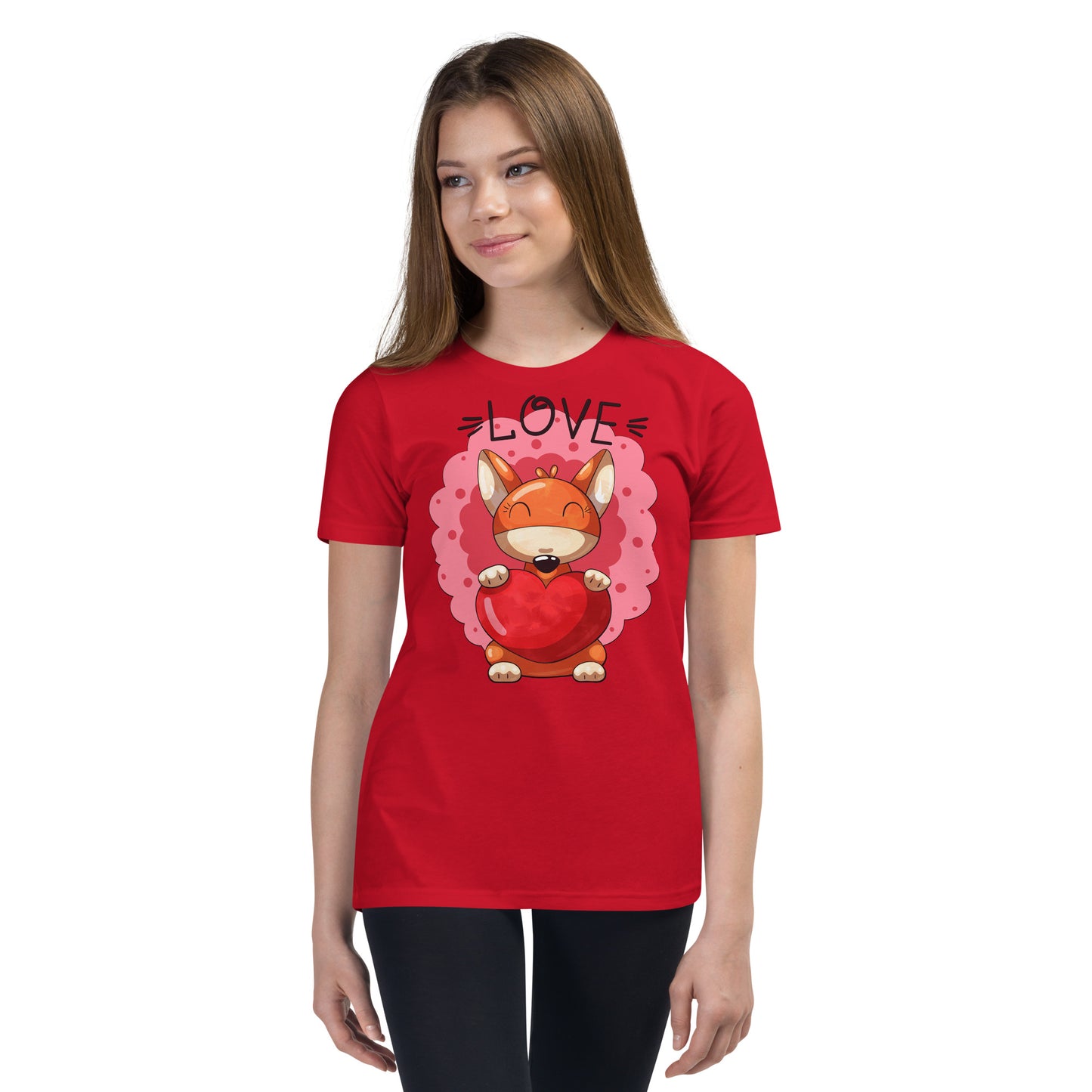 Fox with Heart T-shirt, No. 0041