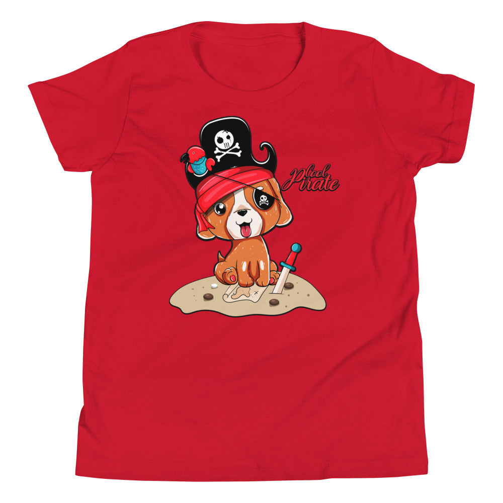 Cute Pirate Dog Puppy T-shirt, No. 0368