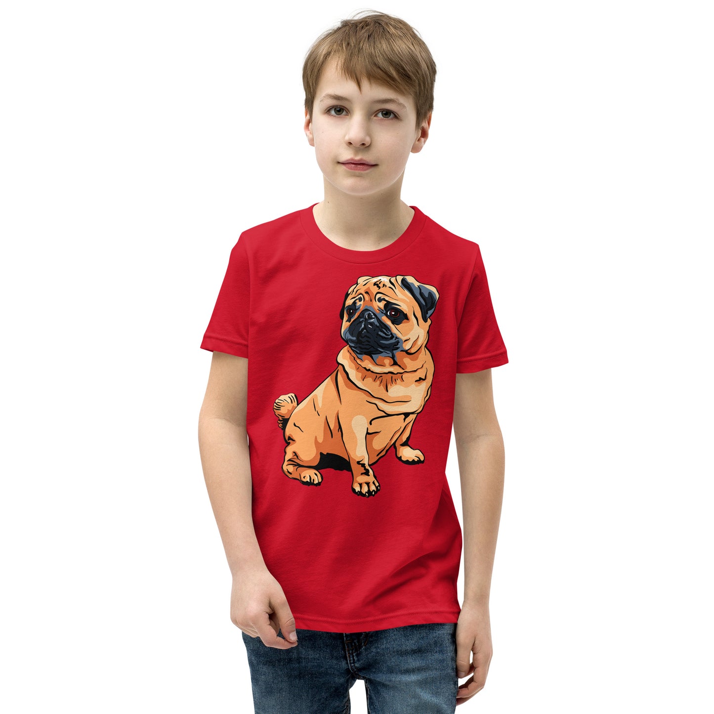 Cute Pug dog T-shirt, No. 0221