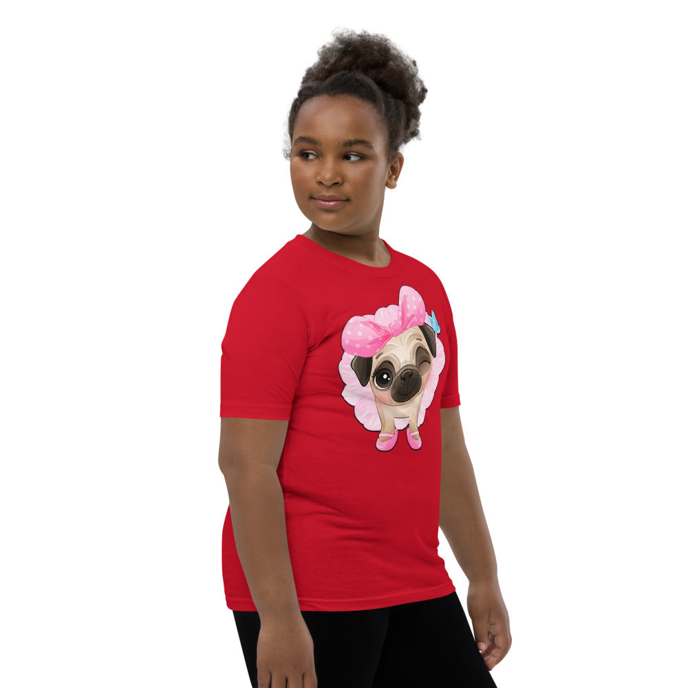 Funny Pug Puppy Dog Ballerina, T-shirts, No. 0440