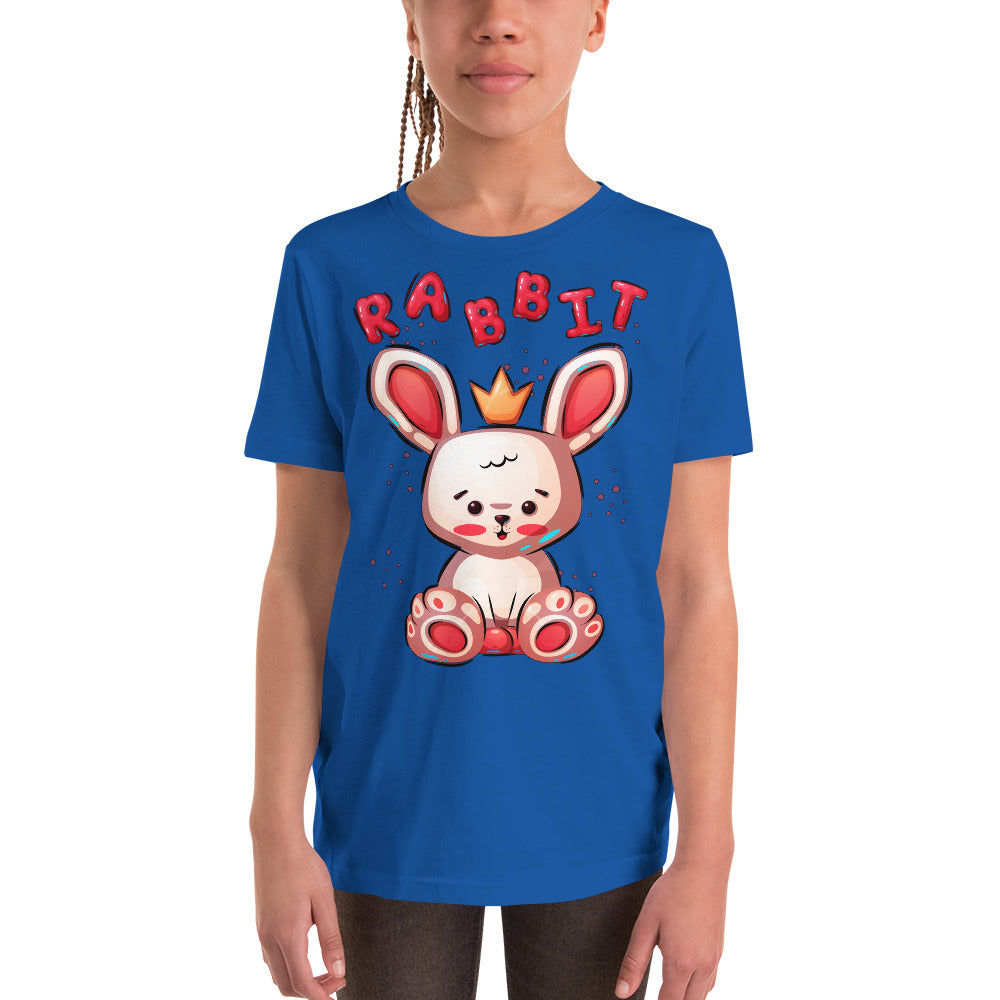 Funny Rabbit with Crown, T-shirts, No. 0454