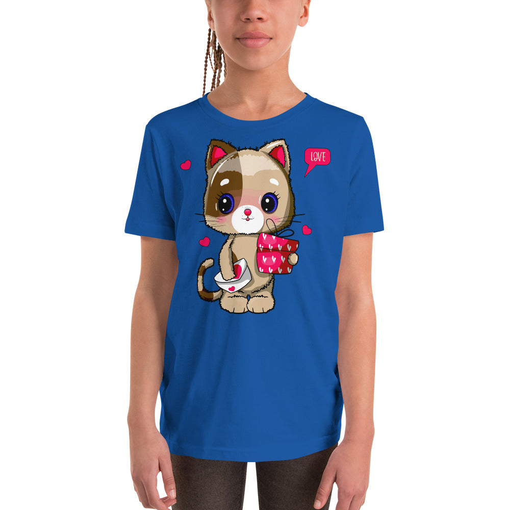 Funny Cat in Love, T-shirts, No. 0399