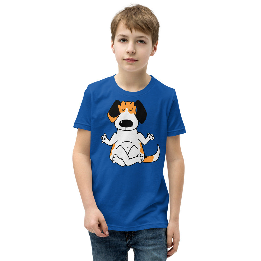 Funny Beagle Dog Practice Yoga, T-shirts, No. 0247