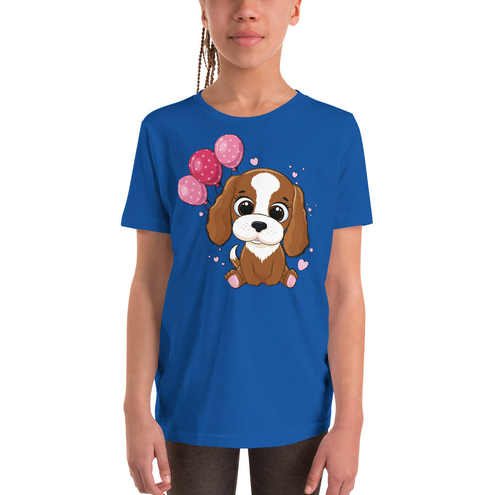 Cool Dog with Balloons T-shirt, No. 0052