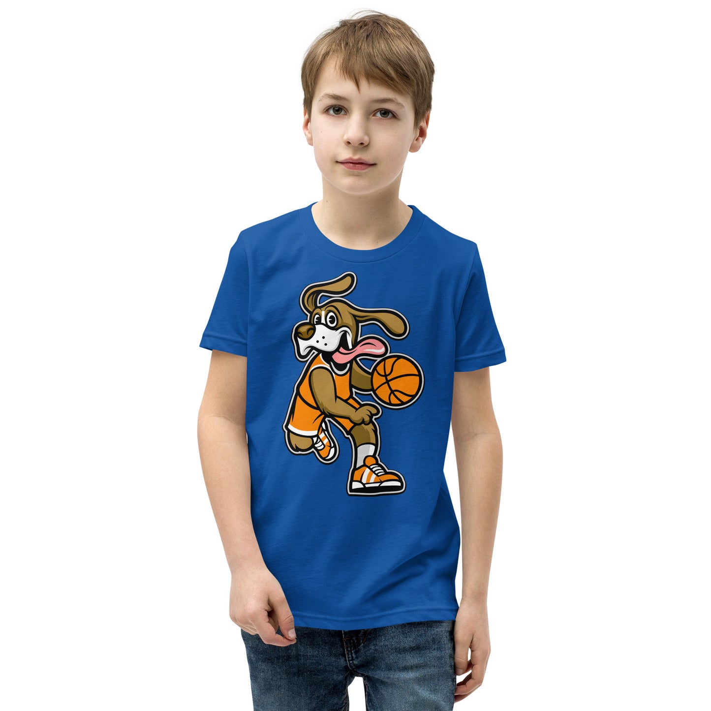 Funny Beagle Dog Playing Basketball T-shirt, No. 0246