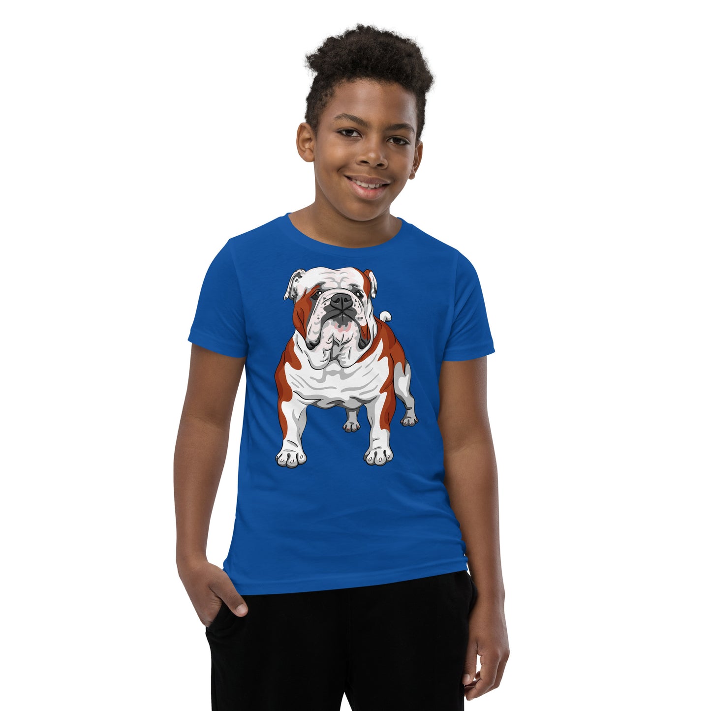 Cute English Bulldog Dog T-shirt, No. 0197