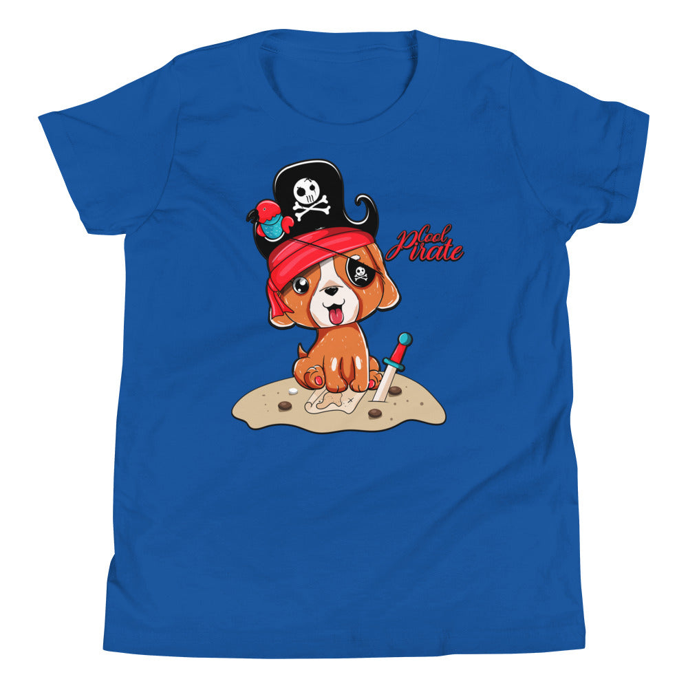 Cute Pirate Dog Puppy T-shirt, No. 0368