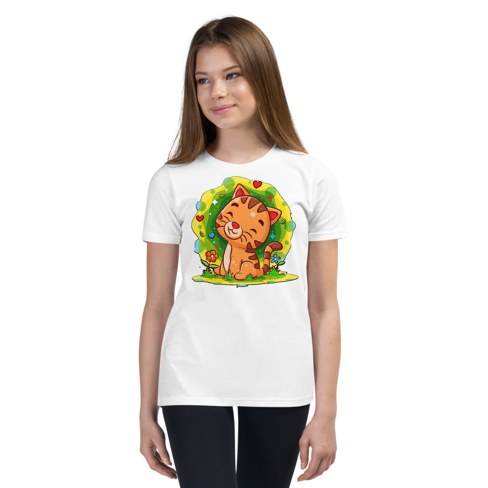 Happy Baby Cat in the Garden, T-shirts, No. 0529