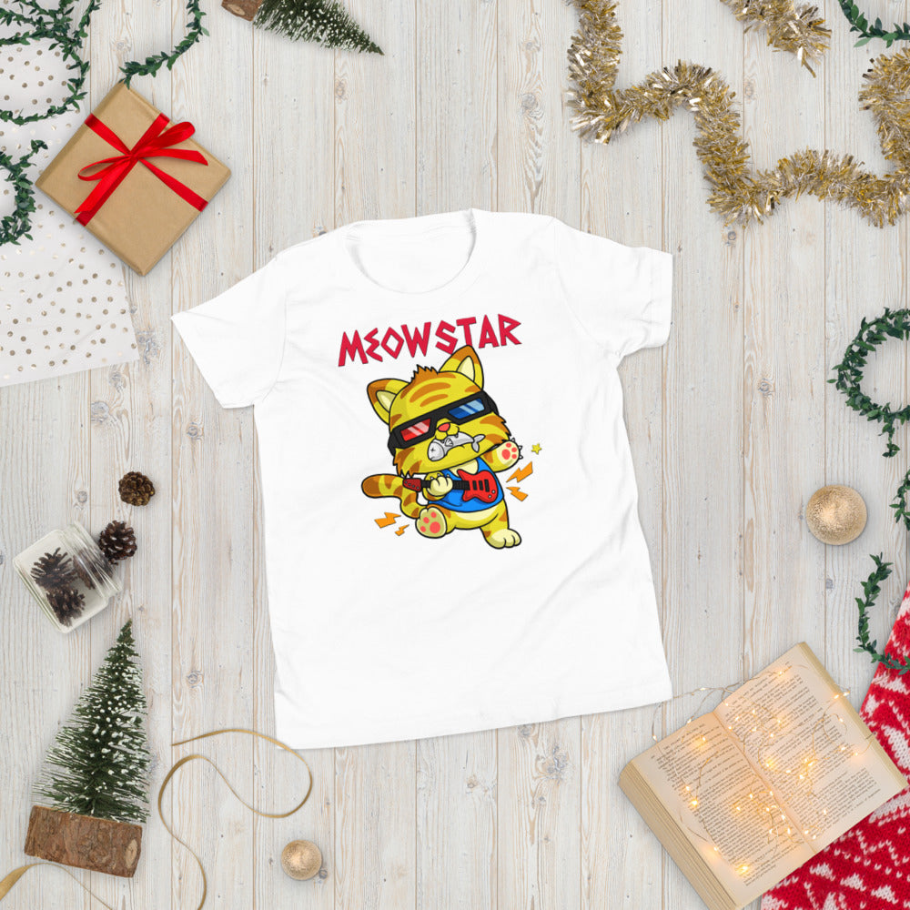 Funny star Cat Playing Guitar, T-shirts, No. 0521
