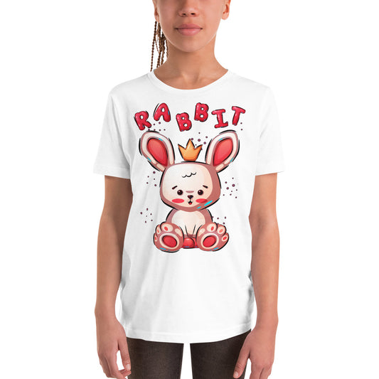 Funny Rabbit with Crown, T-shirts, No. 0454